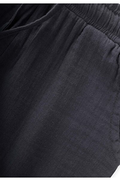 Cigit Organik Müslin Kapri 8-12 Yaş Antrasit