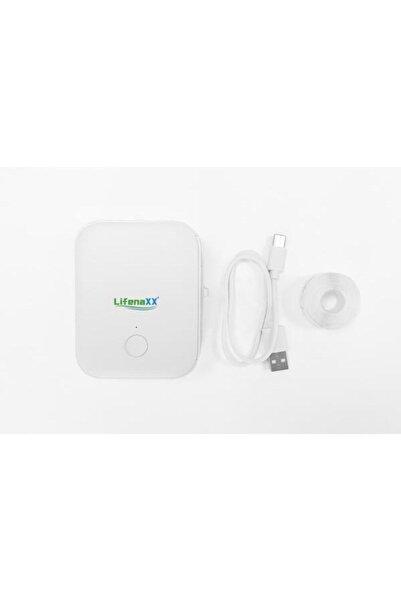 Lifenaxx Portable Label Printer LX-048, Bluetooth, Thermal, No Toner, 1200 mAh, (White)