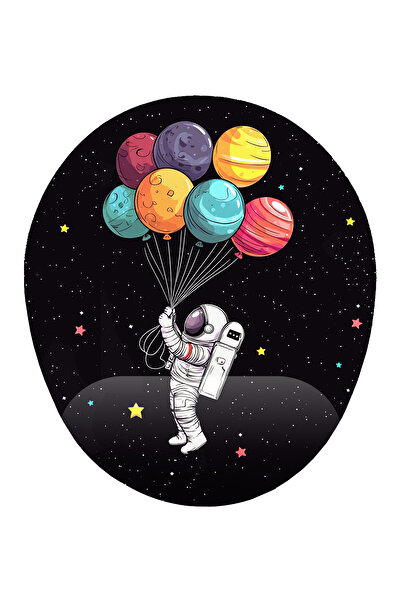 iyi fikirler Astronot ve Uzay Bilek Destekli Mouse Pad