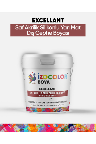 İzocolor Excellant Saf Akrilik Silikonlu Mat Dış Cephe Boyası