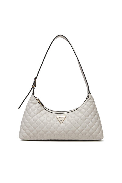Guess Γυναικεία Τσάντα Χειρός Λευκή HWEQG954117