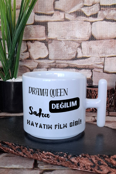 giftkonsept I'M Not a Drama Queen Printed Funny Gift Birthday t Handle Latte Cup Mug