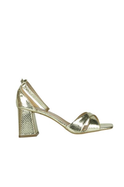 Fitbas 520040 721 Γυναικεία παπούτσια με χρυσό τακούνι μεγάλου και μικρού μεγ...