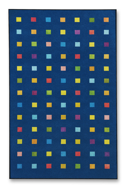 Rugs Modern Halı سجادة موسو الزخرفية ذات النمط المربع الأزرق mozzo550