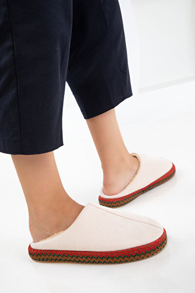 SOHO Beige Suede Women's House Slippers 20873