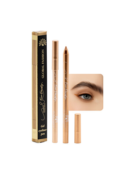 global fashion Waterproof Gel Eyeliner Pen – 0.2 mm Precision Twist-Up Tip, Smudge-Proof Matte Finish, 12H Wear