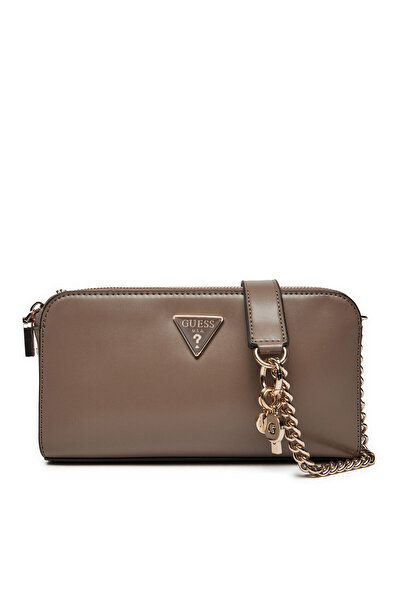 Guess Γυναικεία Τσάντα Χειρός Καφέ HWVG9493120