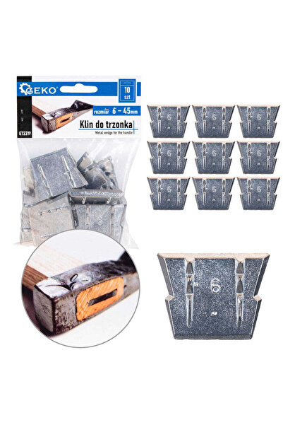 GEKO Set pene pentru despicat, marimea 6, 10 elemente, G72219