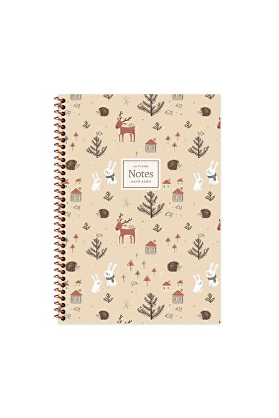 KESKİN COLOR دفتر ملاحظات لا بلوم فورست بغلاف مربعات من البولي بروبيلين مقاس ...