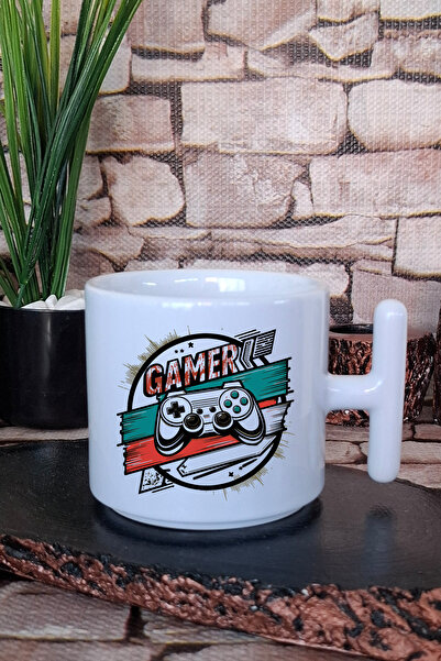 giftkonsept Gamer Player Gift Printed t Handle Latte Cup Mug