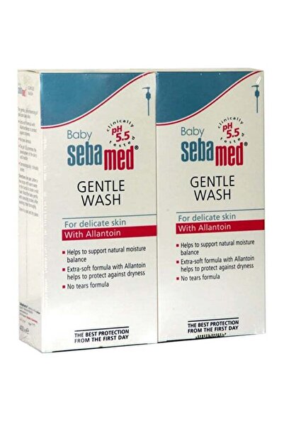 Sebamed Gentle Wash with Allantoin for Sensitive Baby Skin 400 ml - Pack of 2