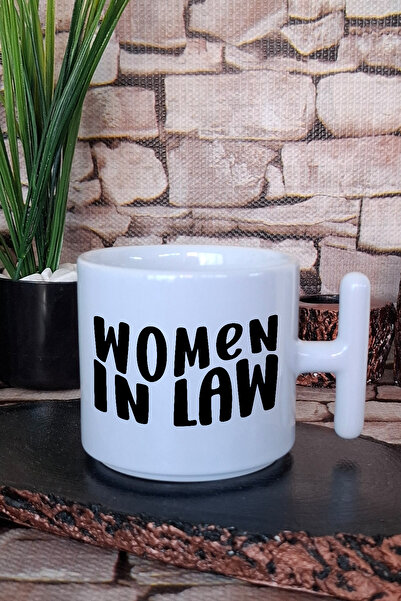 giftkonsept Women in Law Printed Lawyer Gift Printed t Handle Latte Cup Mug