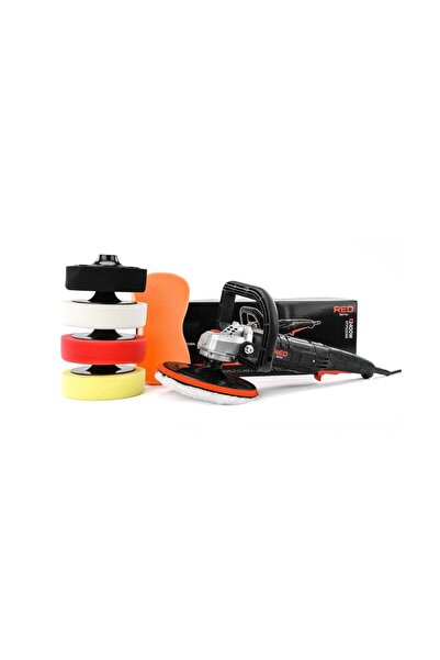 Red Technic Set mașină de lustruit cu 5 discuri, 2400 W, Red Technic RTPS0088