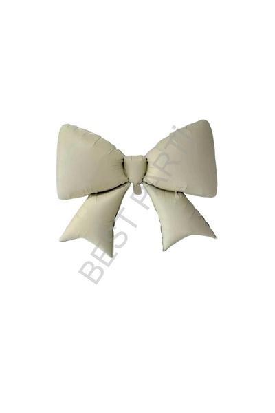 BEST PARTİ DOĞUM GÜNÜ PARTİ SÜSLERİ Krem Renk Fiyonk Folyo Balon 98*75 cm