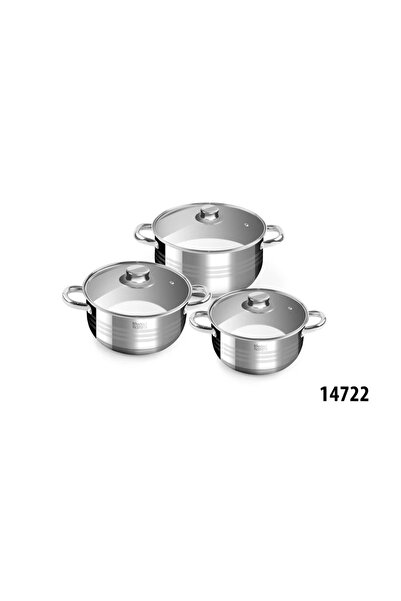 Perfect Home Set de oale Diamond din oțel inoxidabil, format din 6 piese, cu ...