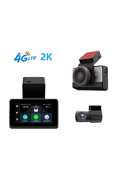 crz Camera Auto 2K 4G WiFi GPS + Camera interior / spate 720p + Card de memor...