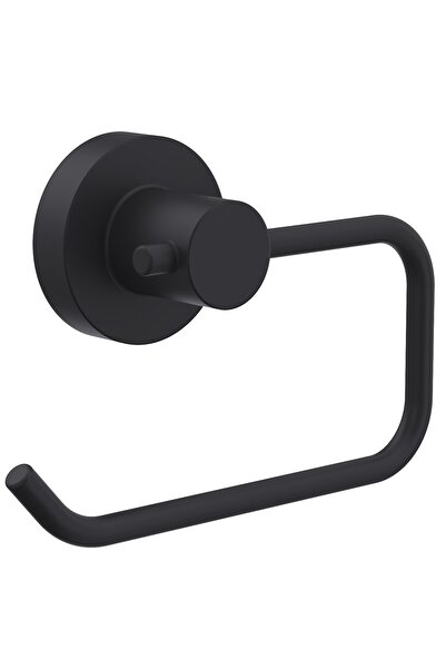Line Bathroom Master Toilet Paper Holder 128617 Semi-Open Matte Black Matte Black