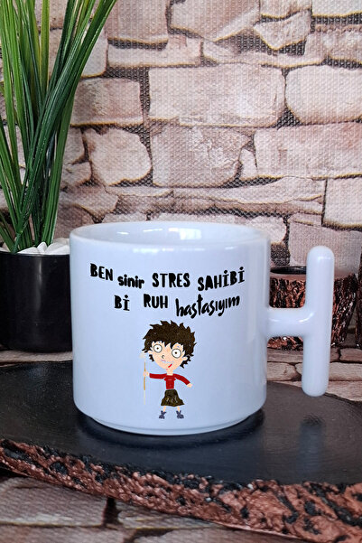 giftkonsept كوب قهوة لاتيه مطبوع عليه عبارة 'أنا مريض بالروح' هدية مرحة ومضحك...