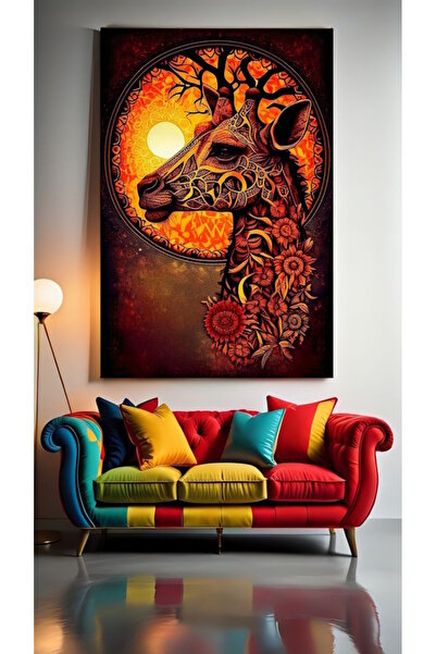 özkacar GIRAFĂ ARTISTICĂ Perete de acasă Salon de înfrumusețare Birou Magazin...