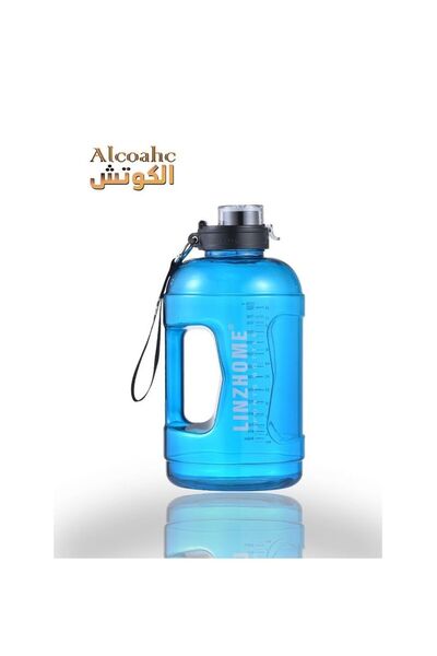 Alcoach 2.2 لتر من المياه من LINZEHOME كبيرة ومتينة للرياضة، مع علامة زمنية م...
