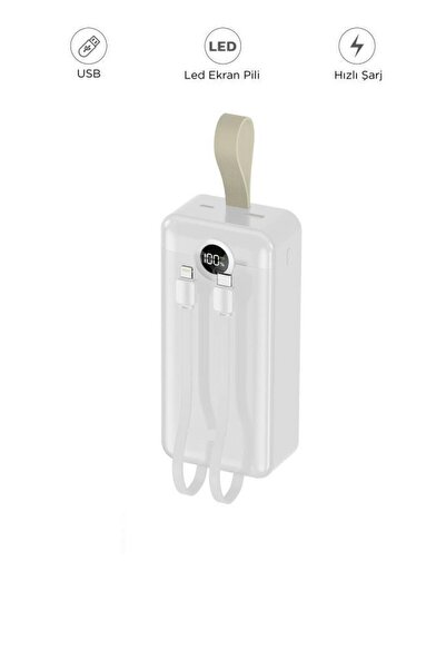 Başkenttekno 1035 30000 mAh 22.5W Hızlı Şarj Özellikli 2 Çıkışlı Taşınabilir ...