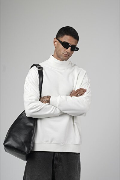 king brich Turtleneck Oversize Fit Men's Sweatshirt