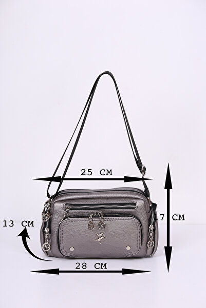 Nas Bag 8-Compartment Crossbody Bag, Shoulder Bag Width: 28 cm Length: 17 cm Bottom: 11 cm