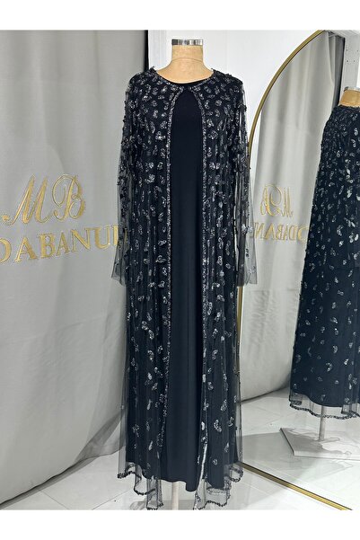 Modabanuda PERLA 2'Lİ TAKIM TAŞLI ABAYA