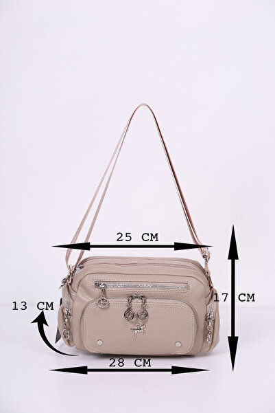 Nas Bag 8-Compartment Crossbody Bag, Shoulder Bag Width: 28 cm Length: 17 cm Bottom: 11 cm