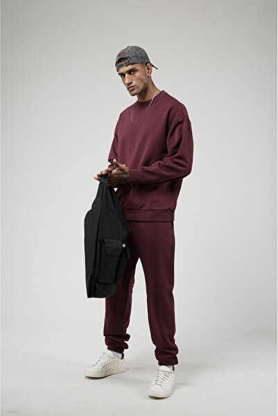 king brich Crew Neck Oversize Fit Sweat Pants Top and Bottom Set