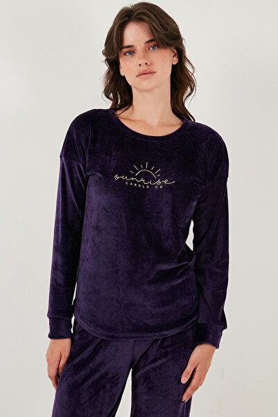 Lela Σετ πιτζάμες Standard Fit Crew Neck Soft Velvet ΣΕΤ ΠΙΤΖΑΜΕΣ 6094201