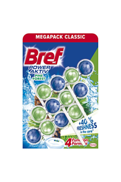 Bref Toilet Freshener Power Aktiv Pine, 3 x 50 g