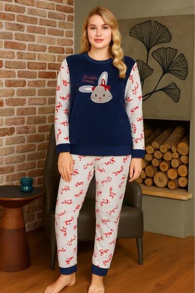 RAPAPA Γυναικείο σετ πιτζάμες από φλις – Μαλακό, ζεστό και άνετο οικιακό ντύσιμο 13211