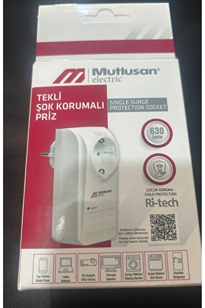 Mutlusan Electric Mutlusan akım korumalı priz