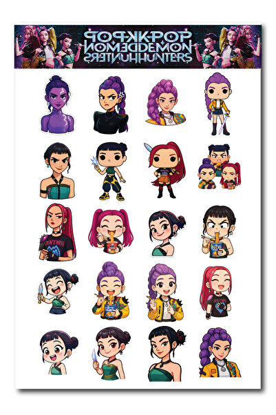 cakaybu مجموعة ملصقات HUNTERIX لعشاق الكيبوب – 20 قطعة من ملصقات شخصيات الأنمي |   دفتر، كمبيوتر محمول،