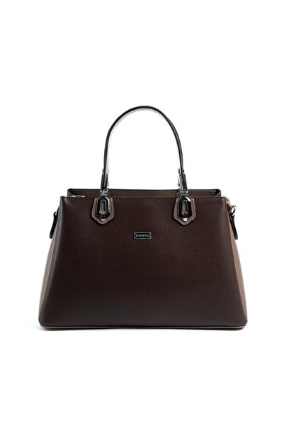 Silver Polo Kahve - Vizon SP1253 Kadın El Çantası