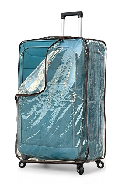 ZAAPPY Soft Material 32 Inch (36-40kg) Extra Large Peacock Blue Luggage With Cover, Ultra Lightweight