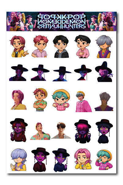 cakaybu Set de autocolante Saja Boys Kpop Hunters – 25 de bucăți de autocolan...