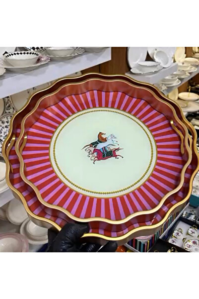 Muba Consept 2 Lİ HORSE İÇİ CAM TEPSİ 38-33 CM