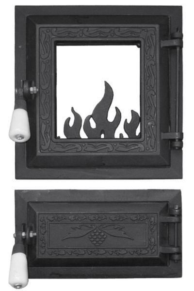 Evotools Ușă de aragaz cu sticlă + scrumieră - Înălțimea ușii 275+140 mm Lăți...