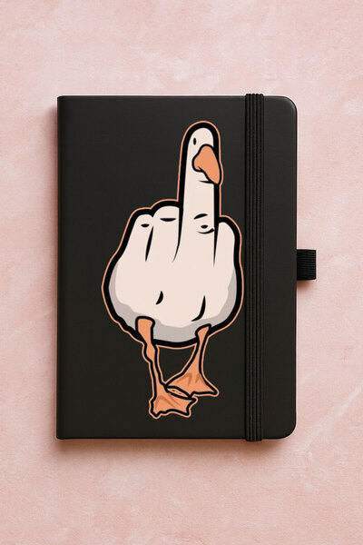 Cekuonline دفتر ملاحظات حراري فاخر غير مؤرخ للترويج، 192 ورقة - تصميم البطة