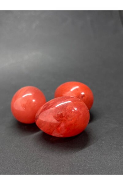 gemsartdeco ÇİLEK KUVARS YUMURTA DOĞALTAŞ