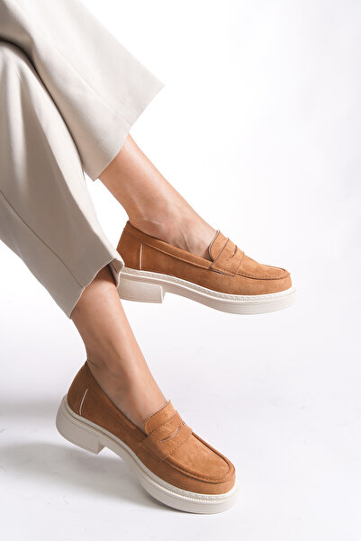 Riccon Жіночі лофери 00121824 Коричневі замшеві