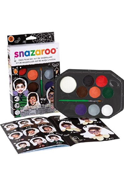 Snazaroo مجموعة طلاء الهالوين طلاء الوجه والجسم