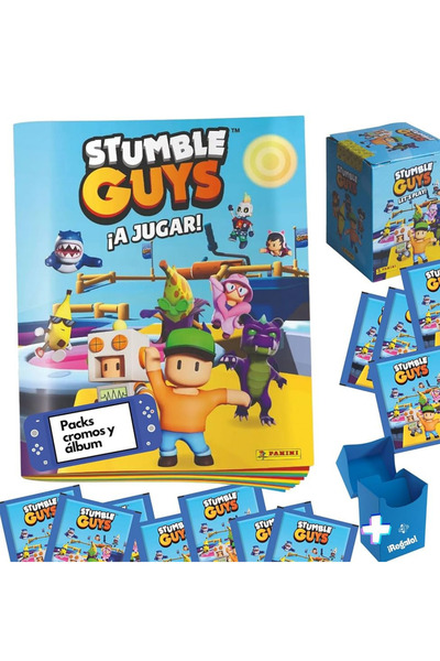 Next Plus Officially Licensed Panini Stumble Guys Lets Play Sticker Album (wi...