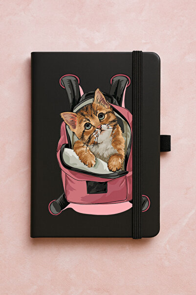 Cekuonline دفتر ملاحظات حراري فاخر غير مؤرخ للترويج - 192 ورقة منقوشة - القط ...