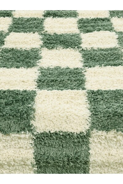 EUROBANO Checker Patterned Corner Mat Chess Collection 80X80 cm
