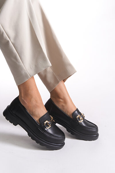 Riccon Kadın Loafer 0012551 Siyah