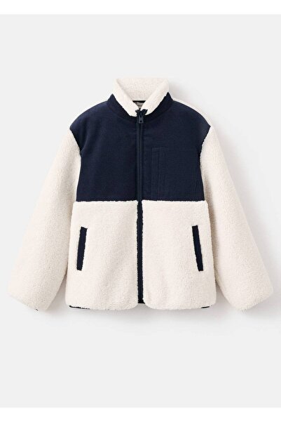 MANGO Kids Kürk görünümlü ceket
