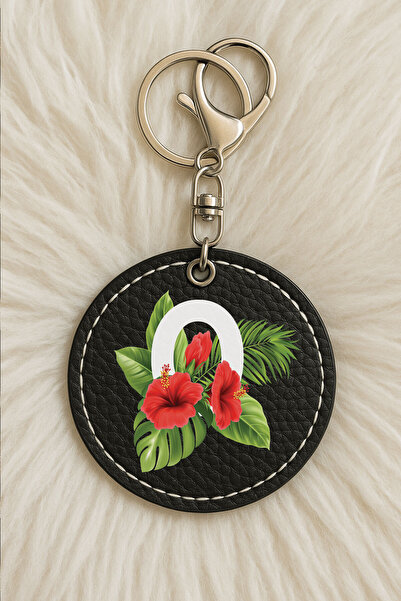 Cekuonline Unisex Men/Women Leather Keychain Humorous Printed with Hook Black...